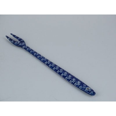 Bunzlau lange vork / prikker 21,5 cm  * C63-blauw *